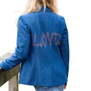 Love Drip Blazer - Denim